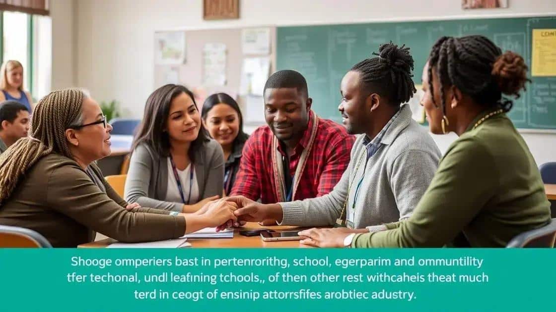 Community involvement in education solutions