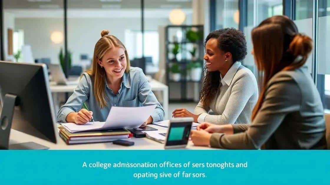 Key factors influencing admissions decisions