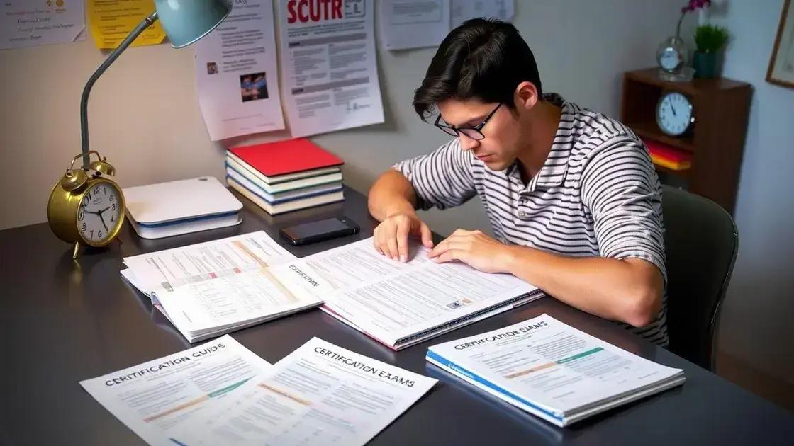 Steps to prepare for certification exams